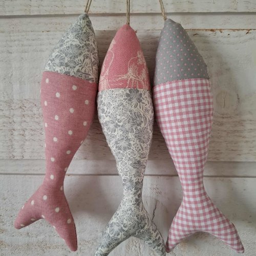 Lot de 3 poissons tissus (n°13)