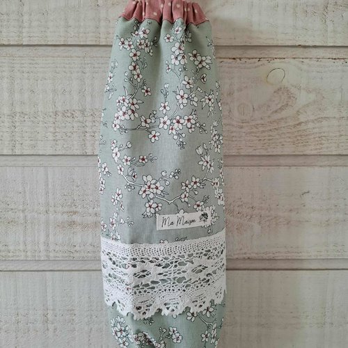 Sac à sacs (n°31) vert et rose