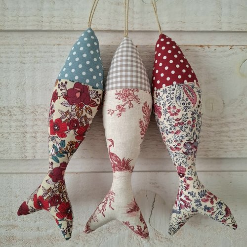 Lot de 3 poissons (beige, beige)