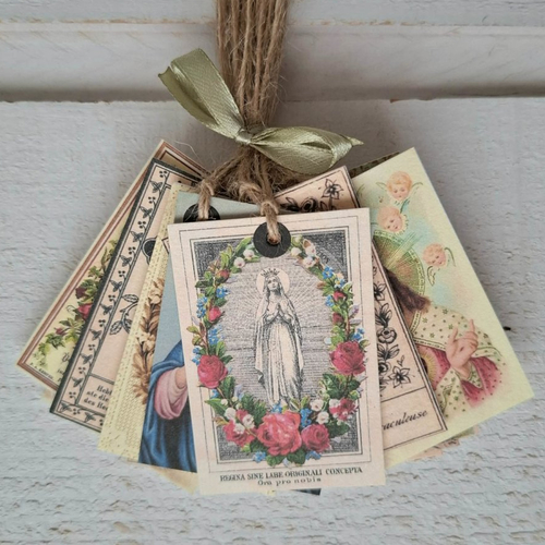 Lot de 18 étiquettes ex voto (n°2)
