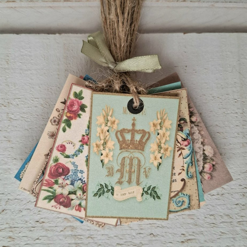 Lot de 18 étiquettes ex voto (n°3)