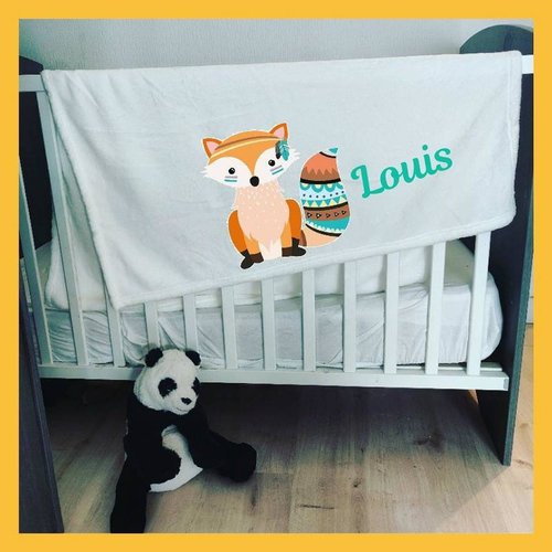 Couverture Bebe Personnalisee Renard Un Grand Marche