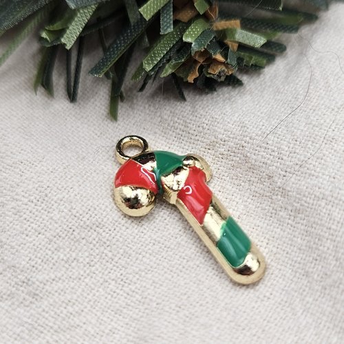 Breloque sucre d'orge - pour vos créations de noël