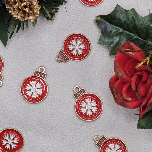 Breloque boule de noël - pour vos créations de noël