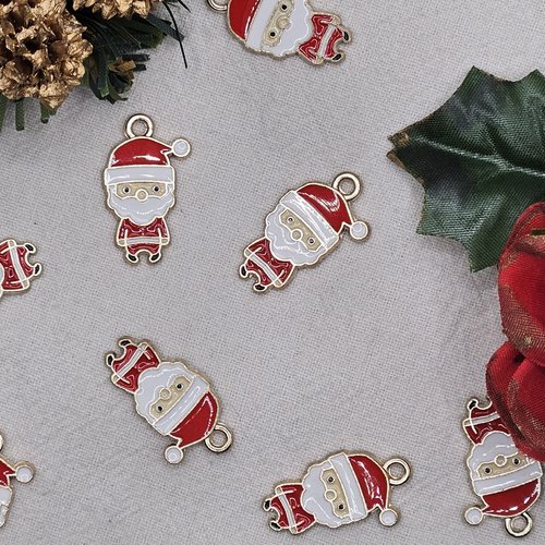 Breloque père noël - pour vos créations de noël