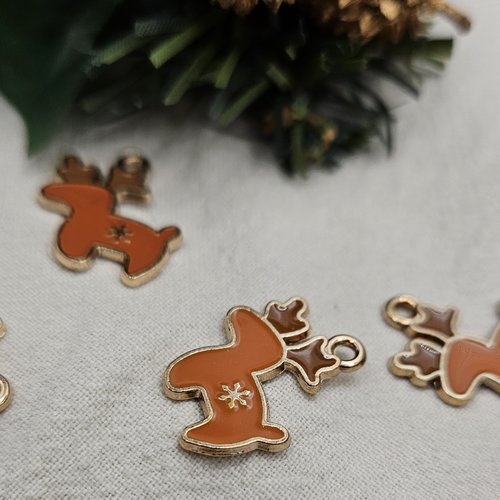 Breloque renne de noël - pour vos créations de noël