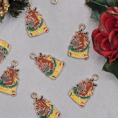 Breloque renne de noël - pour vos créations de noël