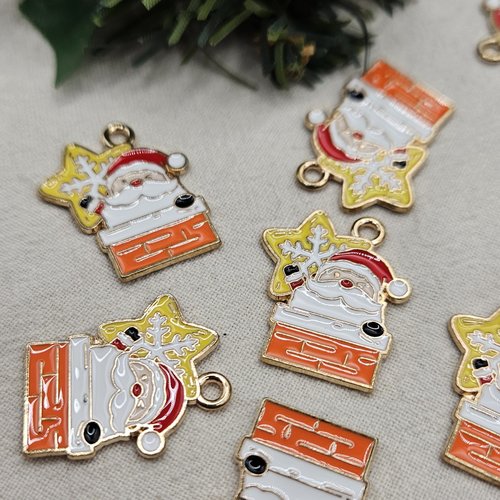 Breloque père-noël - pour vos créations de noël