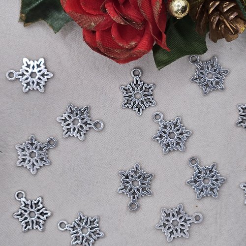 Breloque flocon de neige - pour vos créations de noël