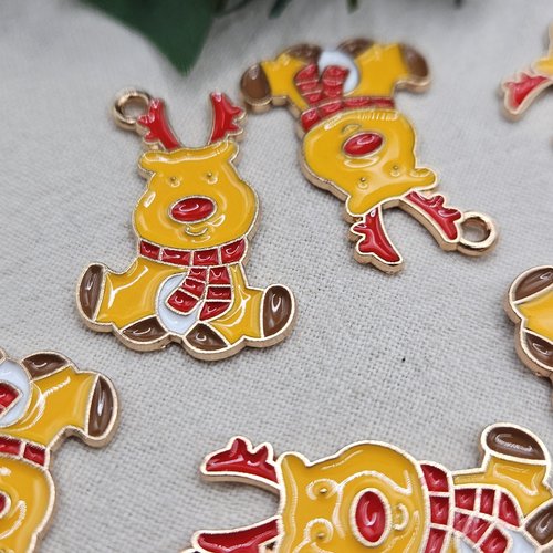 Breloque renne de noël - pour vos créations de noël