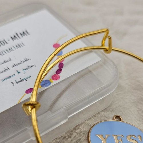 Kit créatif bracelet rétractable « yes! »