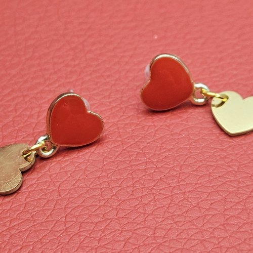 Boucles d'oreilles coeur