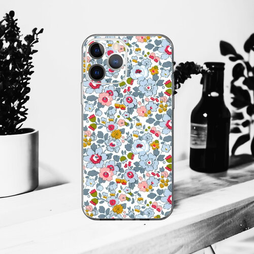 Coque souple liberty betsy p pour iphone 17, 16, 15, 14, 13, 12, 11, x, xr, se, 8, 7,