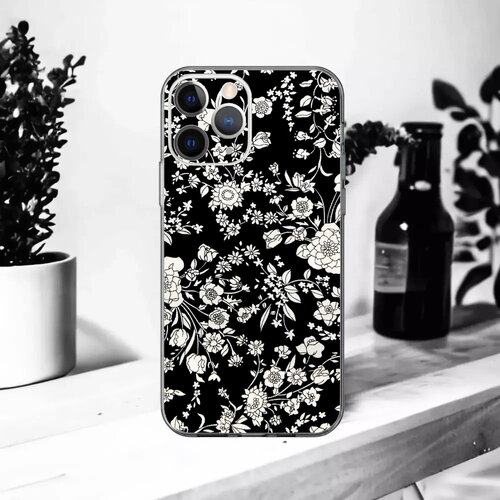 Coque souple summer blooms pour iphone 17, 16, 15, 14, 13, 12, 11, xr, x, se, 8, 7
