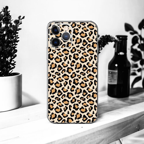 Coque souple léopard pour iphone 17, 16, 15, 14, 13, 12, 11, x, xr, se, 8, 7