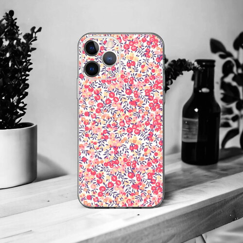 Coque souple liberty wiltshire pea pour iphone 16, 15, 14, 13, 12, 11, x, xr, se, 8, 7