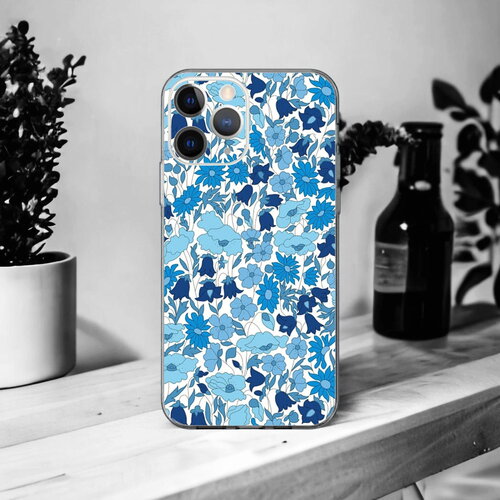 Liberty poppy daisy u coque pour iphone 17, 16, 15, 14, 13, 12, 11, x, xr, se, 8, 7, 7+