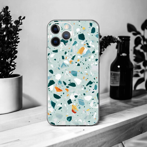 Coque terrazzo pour iphone 17, 16, 15, 14, 13, 12, 11, x, xr, se, 8, 7, 7+
