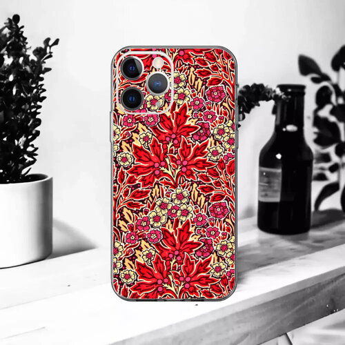 Liberty aubrey forest k coque souple pour iphone 17, 16, 15, 14, 13, 12, 11, x,,xr, se, 8, 7