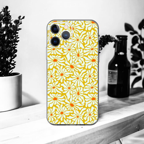 Coque souple pour iphone soleil jaune