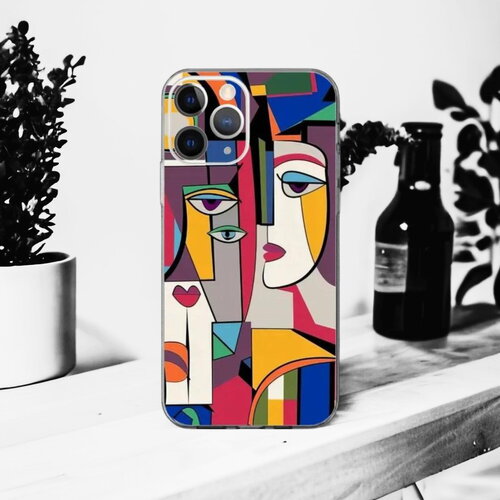 Coque souple pour iphone cubiste