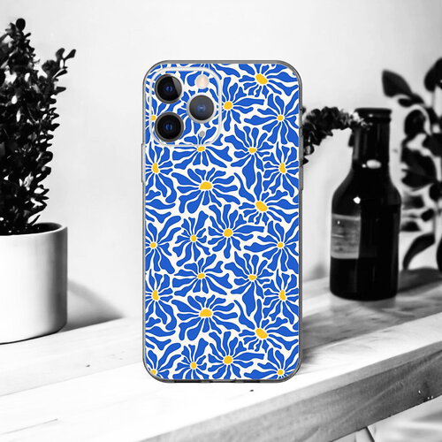 Coque souple soleil bleu pour iphone