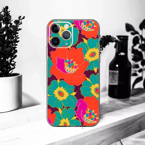 Coque souple pour iphone ikat anemone a