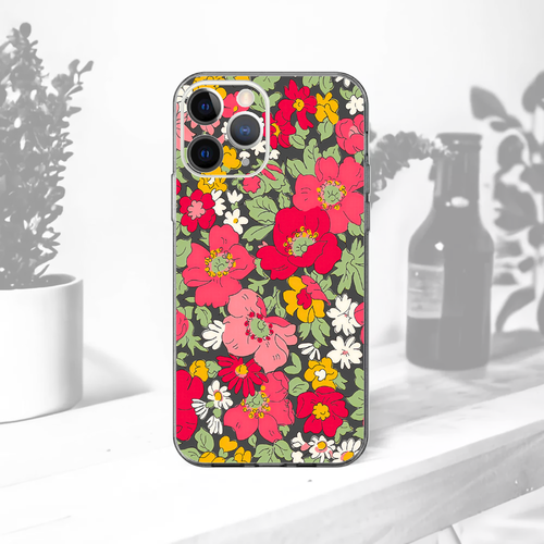 Coque souple pour iphone meadow song red