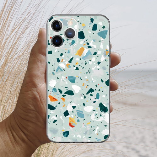 Coque pour iphone 17, 16, 15, 14, 13, 12, 11, x, xr, se, 8, 7, terrazzo