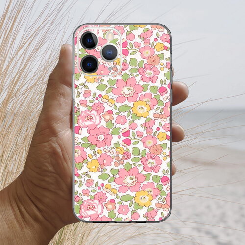 Coque iphone 17, 16, 15, 14, 13, 12, 11, 10, 8, se liberty betsy rose vanille scintillant