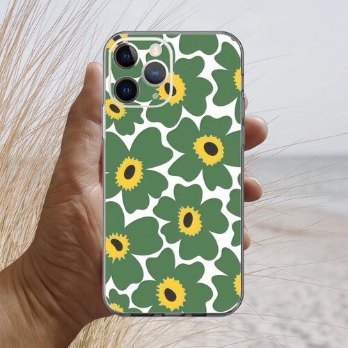 Coque iphone 17, 16, 15, 14, 13, 12, 11, 10, 8, se mariclo fleur verte