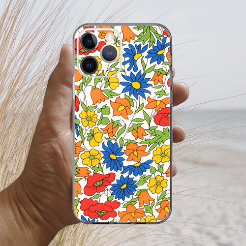 Coque iphone 17, 16, 15, 14, 13, 12, 11, 10, 8, se liberty poppy and daisy soleil