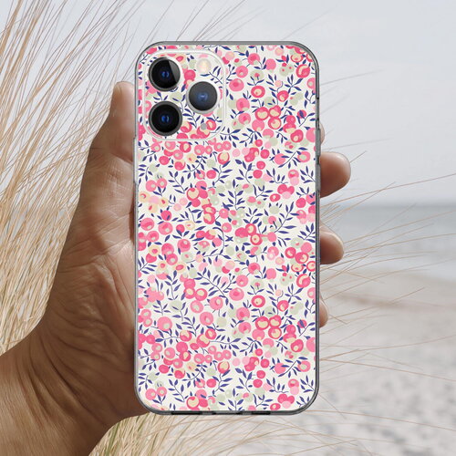 Coque iphone 17, 16, 15, 14, 13, 12, 11, 10, 8, se liberty wiltshire bud pink
