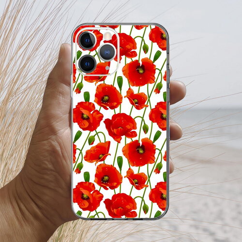 Coque iphone 17, 16, 15, 14, 13, 12, 11, 10, 8, se, liberty coquelicots