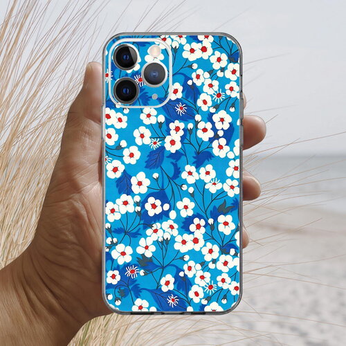 Coque décorée iphone  17, 16, 15, 14, 13, 12, 11, 10, 8, se liberty mitsi blue