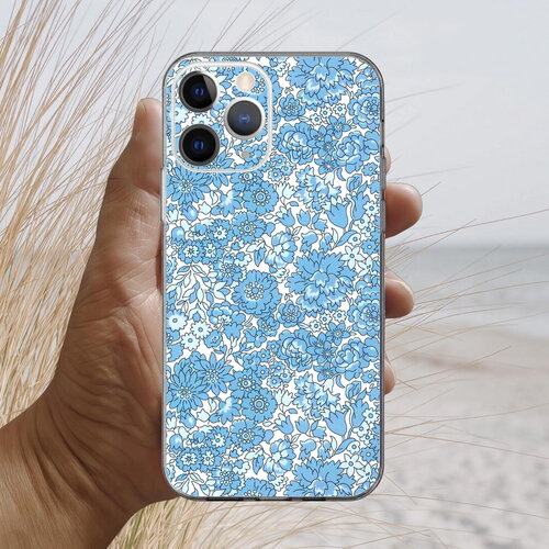 Coque iphone 17, 16, 15, 14, 13, 12, 11, 10, 8, se, liberty nell mono bleu