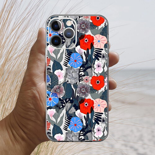 Coque décorée pour iphone 17, 16, 15, 14, 13, 12, 11, 10, 8, se liberty evening flowers c