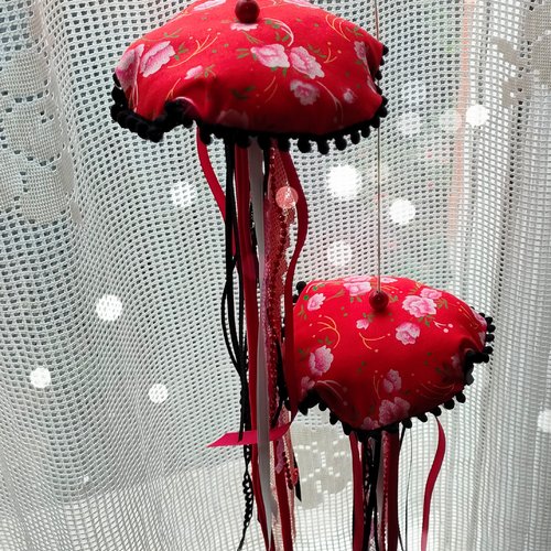 Duo de méduses à suspendre rossa