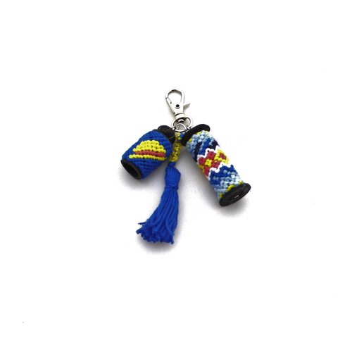 Bijou de sac, grigri, porte clé ethnique