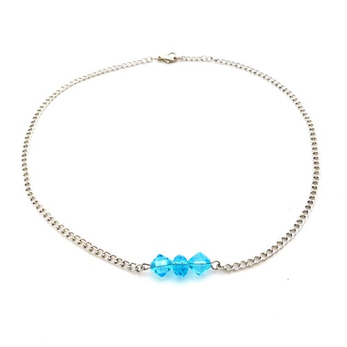 Collier perles, turquoise, chaine, intemporel, femme, fille,