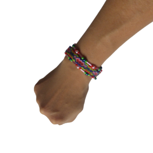 Bracelet perles , intemporel , brésilien, fermoir aimanté, taille m,