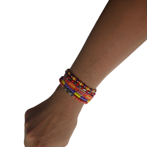 Bracelet, perle, brésilien, femme, fille, taille m