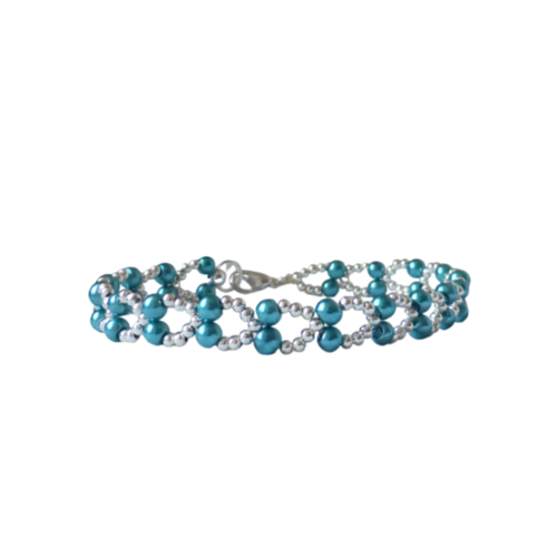 Bracelet, perle, intemporel, cœur, femme, taille l