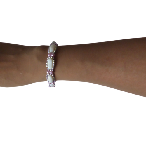 Bracelet perles, intemporel, chic , classique, femme, taille m