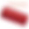 Fil polyester ciré 0.7mm, fil ciré pour macramé, bijoux - rouge cerise - 15 mètres