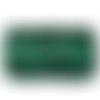 Fil settanyl 0.8mm, fil polyester ciré, fil ciré macramé, vert émeraude - 15 mètres