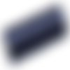 Cordon fil nylon non-ciré 0.8mm, fil nylon, fil macramé, bleu foncé - 15 mètres