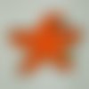 Doudou de bain - étoile orange étoilée