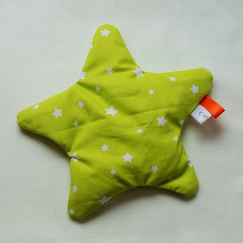 Bouillotte sèche - étoile vert anis