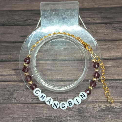 Bracelet stray kids – changbin – perles de verre